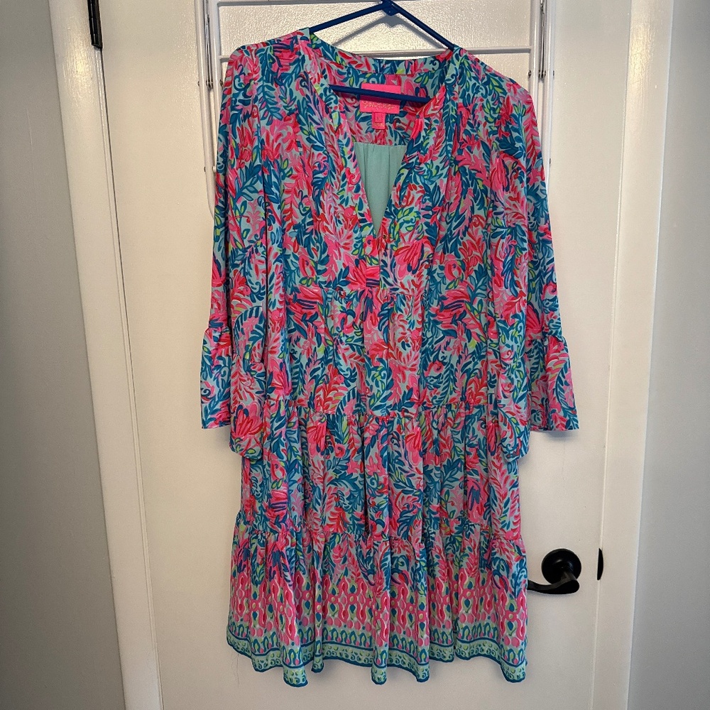 Lilly Pulitzer Long Sleeve Tiered Dress